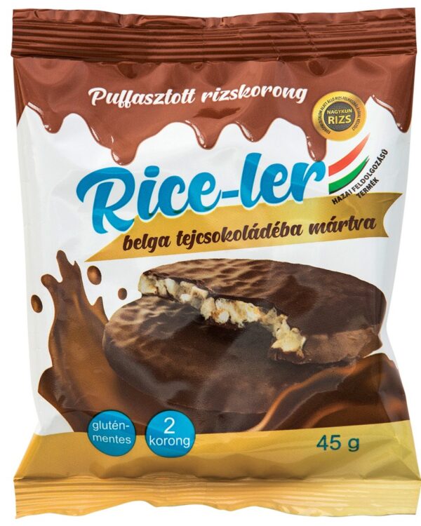 Rice-Ler dipped in belgian milk chocolate